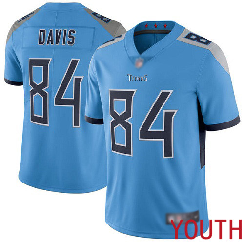 Tennessee Titans Limited Light Blue Youth Corey Davis Alternate Jersey NFL Football #84 Vapor Untouchable